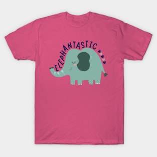 Cute Cartoon Animal Elephant Design T-Shirt